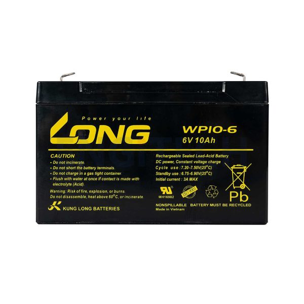 WP10-6 แบตเตอรี่ แบตเตอรี่6V Engitech Power Protection
