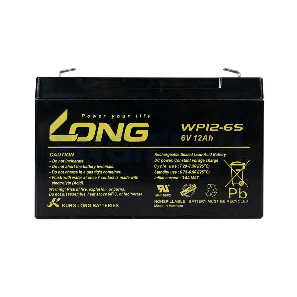 WP12-6S แบตเตอรี่ แบตเตอรี่6V Engitech Power Protection