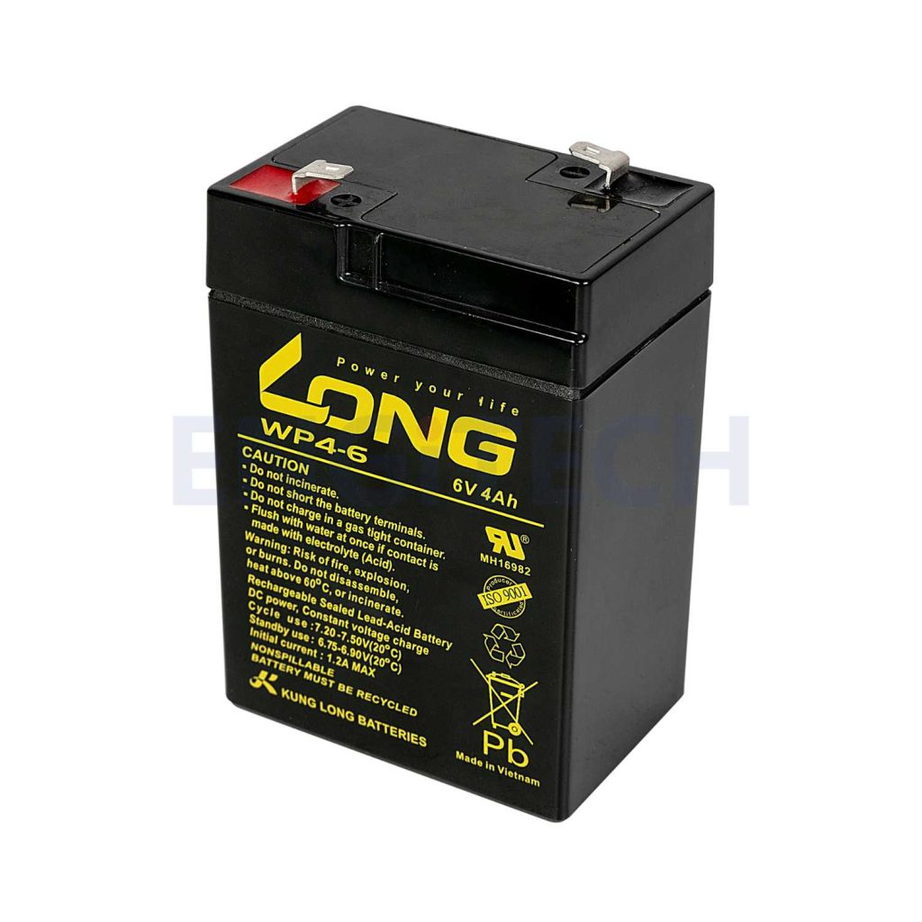 WP4-6 แบตเตอรี่ แบตเตอรี่6V Engitech Power Protection