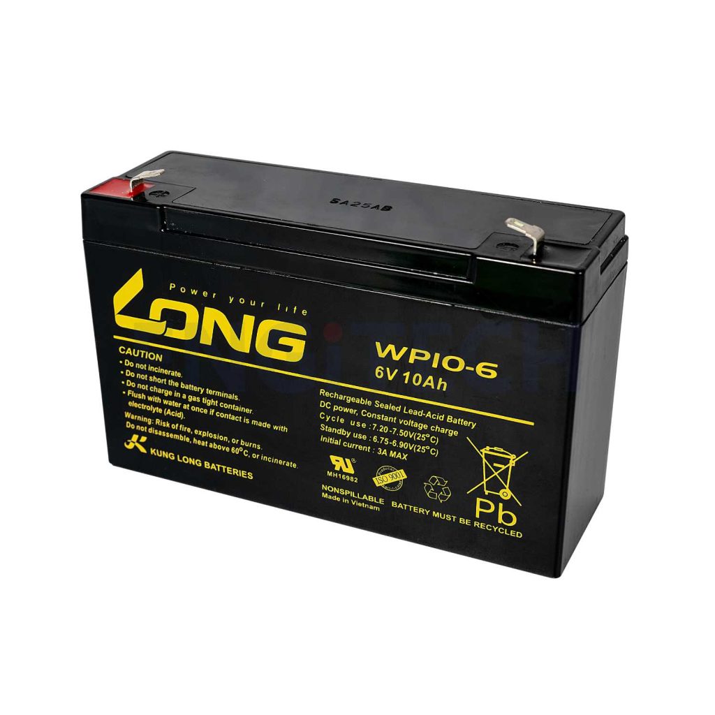 WP10-6 แบตเตอรี่ แบตเตอรี่6V Engitech Power Protection
