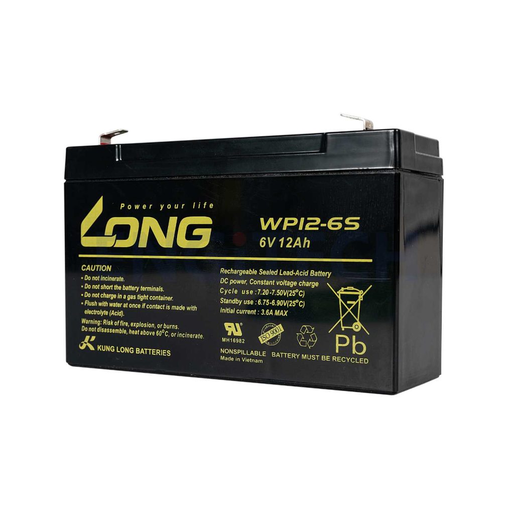 WP12-6S แบตเตอรี่ แบตเตอรี่6V Engitech Power Protection