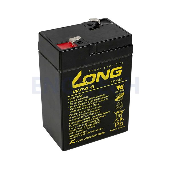 WP4-6 แบตเตอรี่ แบตเตอรี่6V Engitech Power Protection