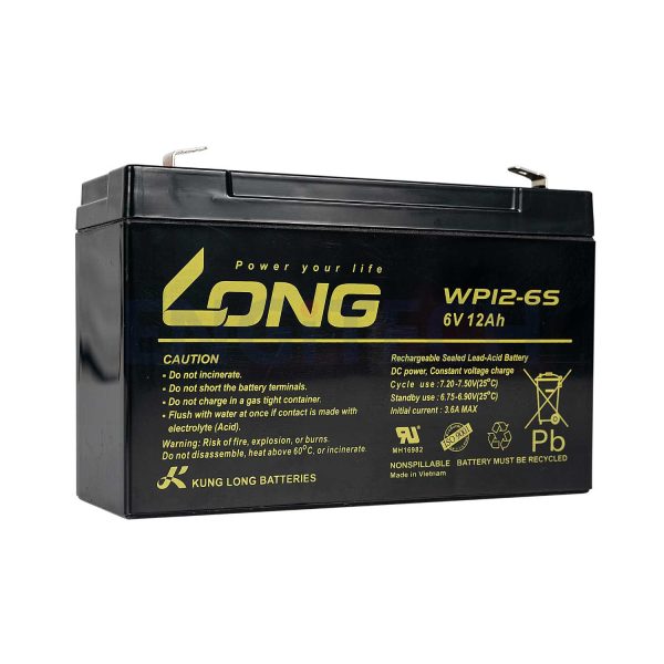WP12-6S แบตเตอรี่ แบตเตอรี่6V Engitech Power Protection