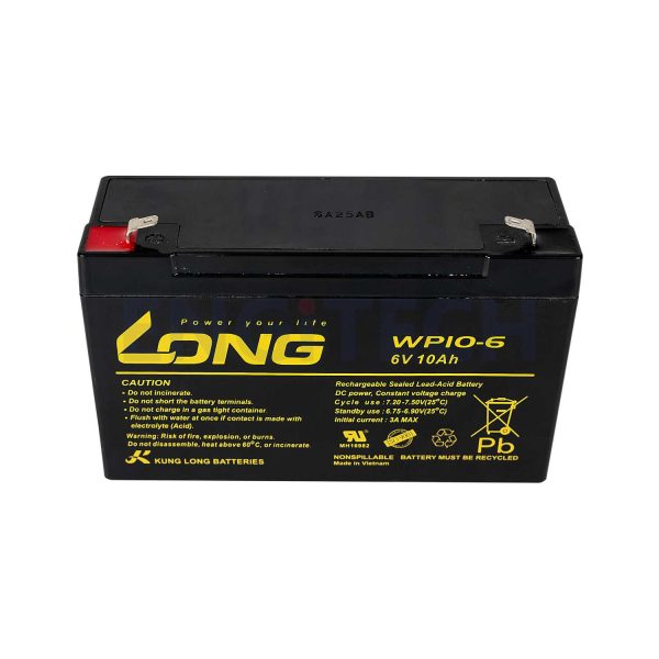 WP10-6 แบตเตอรี่ แบตเตอรี่6V Engitech Power Protection