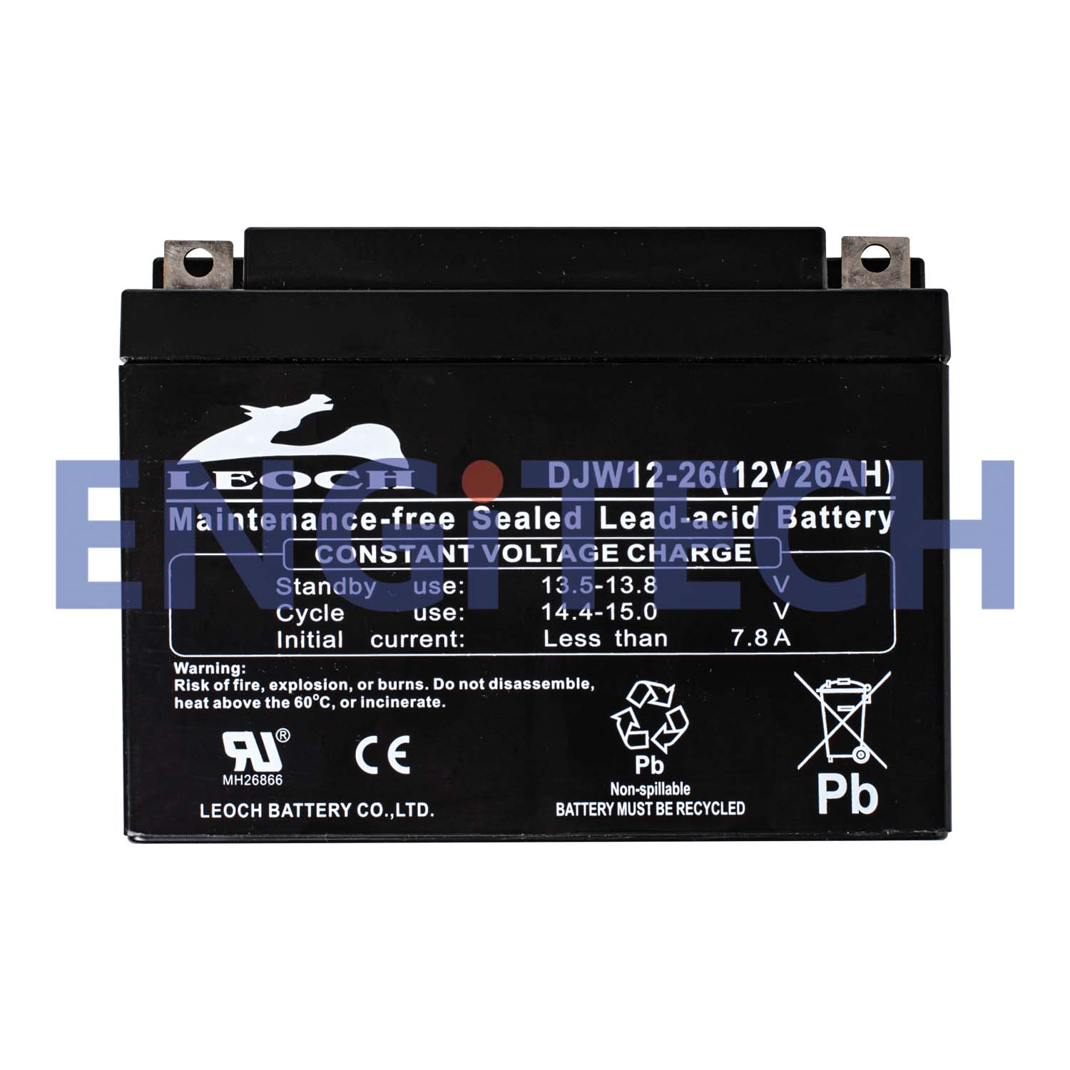 Leoch VRLA Battery ลีออช แบตเตอรี่ แบตแห้ง DJW12-26