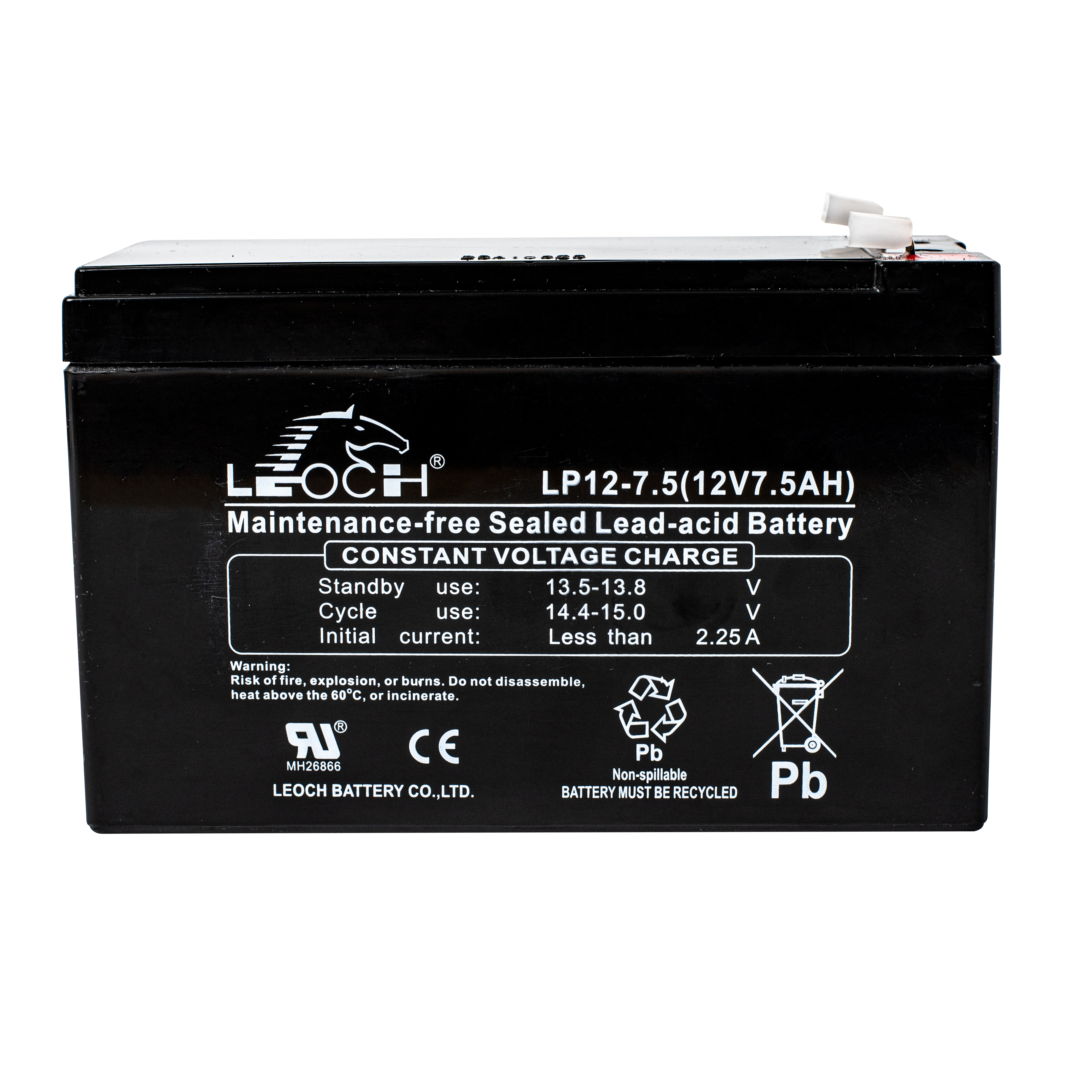 Leoch VRLA Battery ลีออช แบตเตอรี่ แบตแห้ง LP12-7.5
