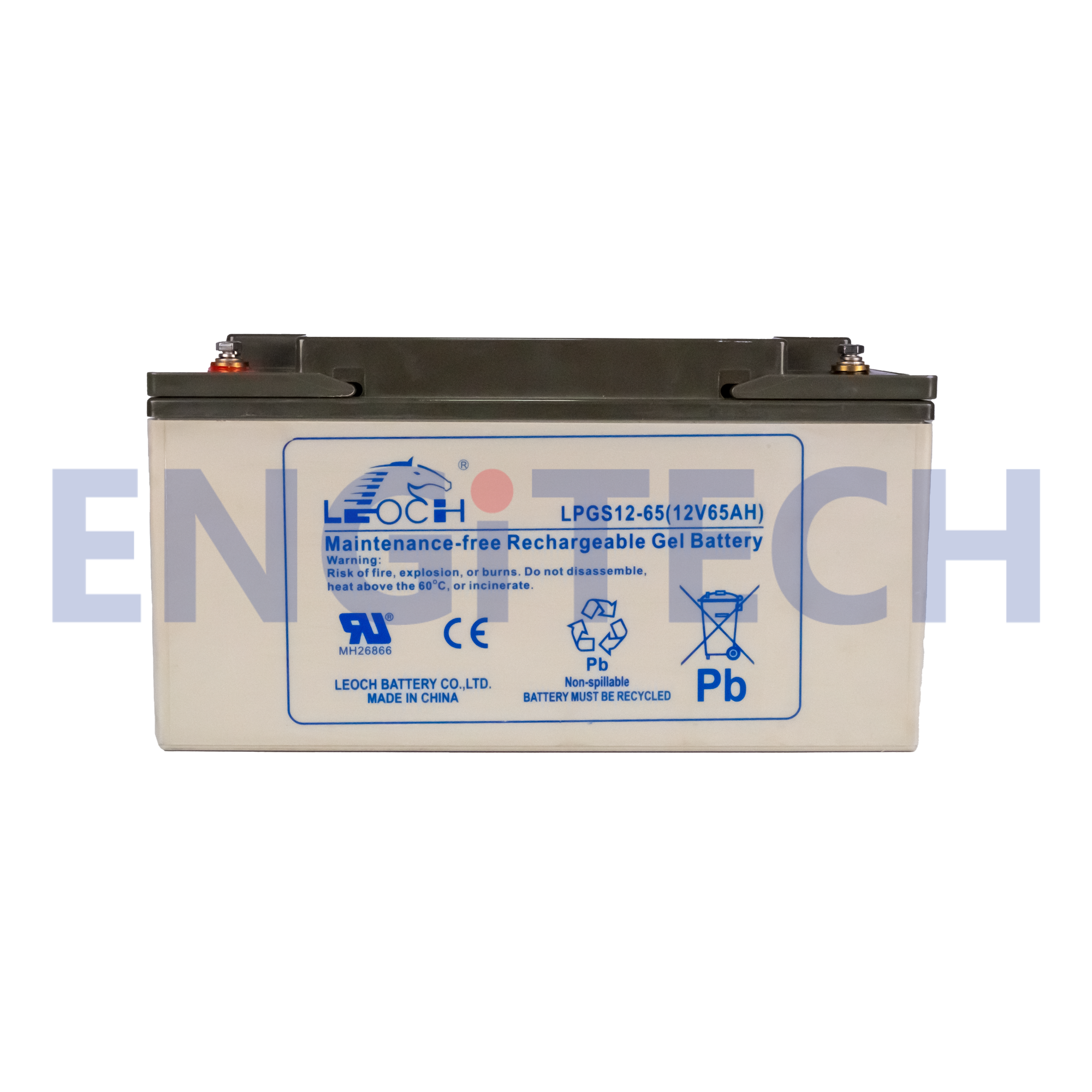 Leoch VRLA Battery ลีออช แบตเตอรี่ แบตแห้ง Deep Cycle LPGS12-65