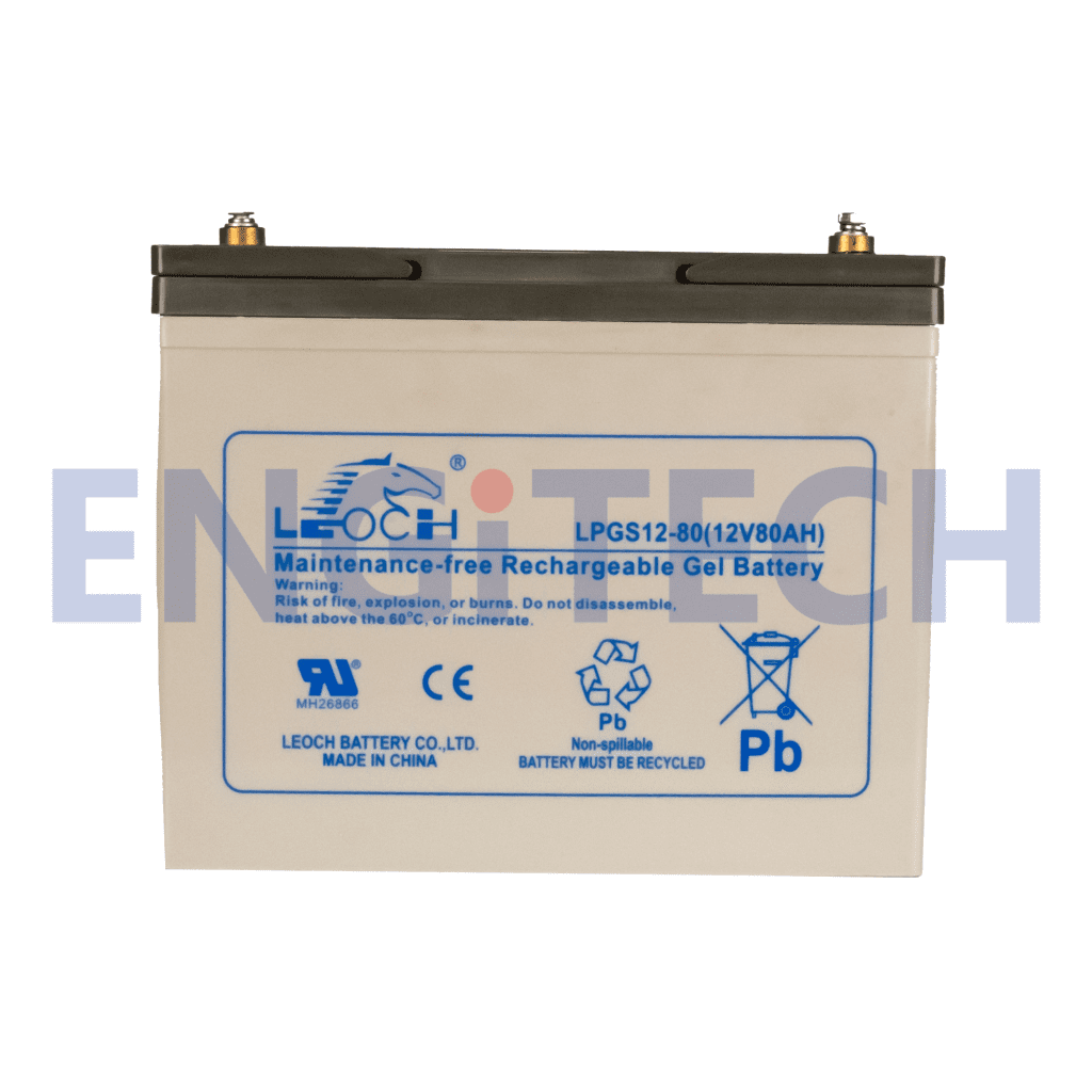 Leoch LPGS12-80 (12V80AH) ประกัน 1 ปี- Engitechpower