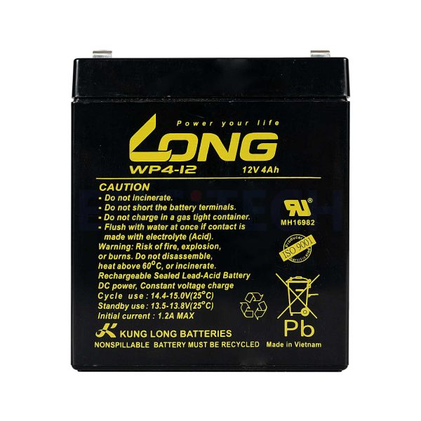 WP4-12 แบตเตอรี่ แบตเตอรี่12V Engitech Power Protection