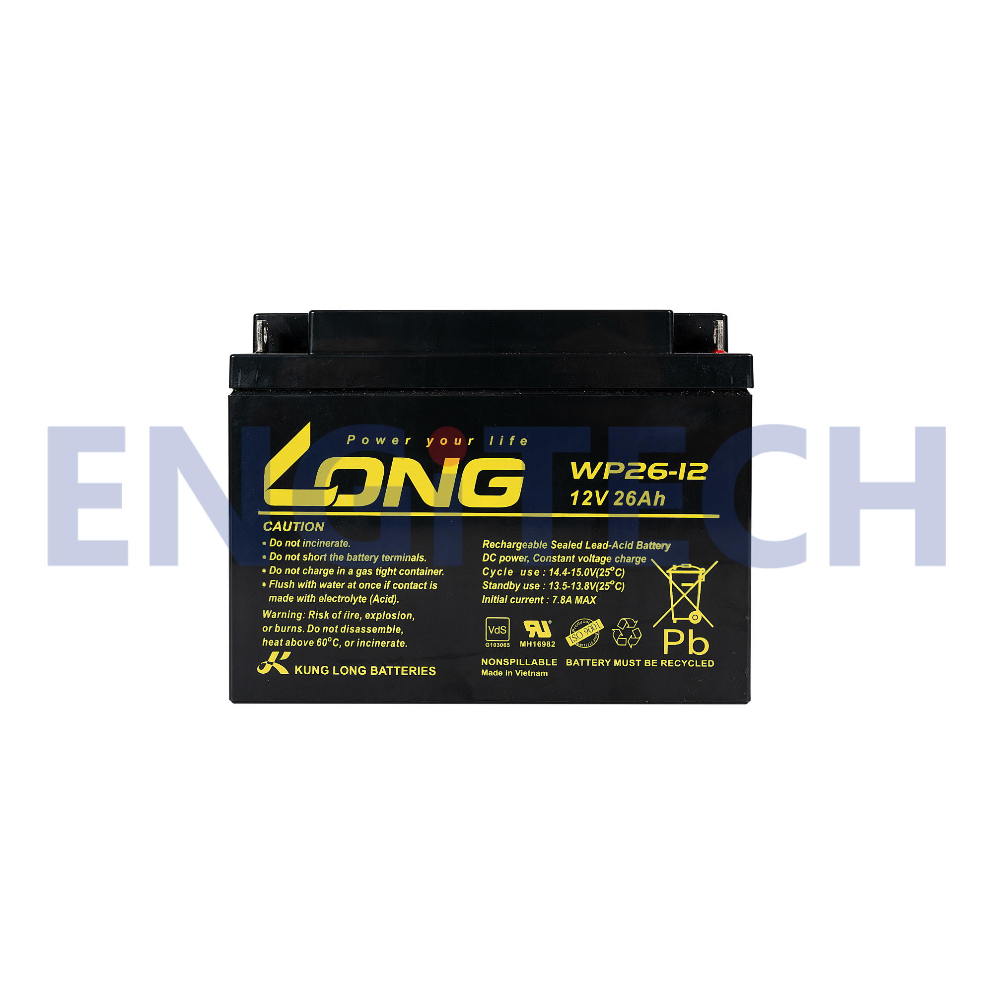 Long VRLA Battery ลอง แบตเตอรี่ แบตแห้ง WP26-12