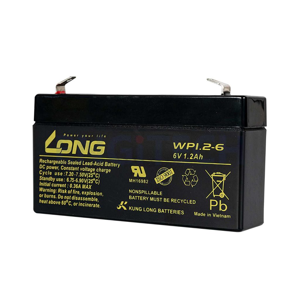 WP1.2-6 แบตเตอรี่ แบตเตอรี่6V Engitech Power Protection