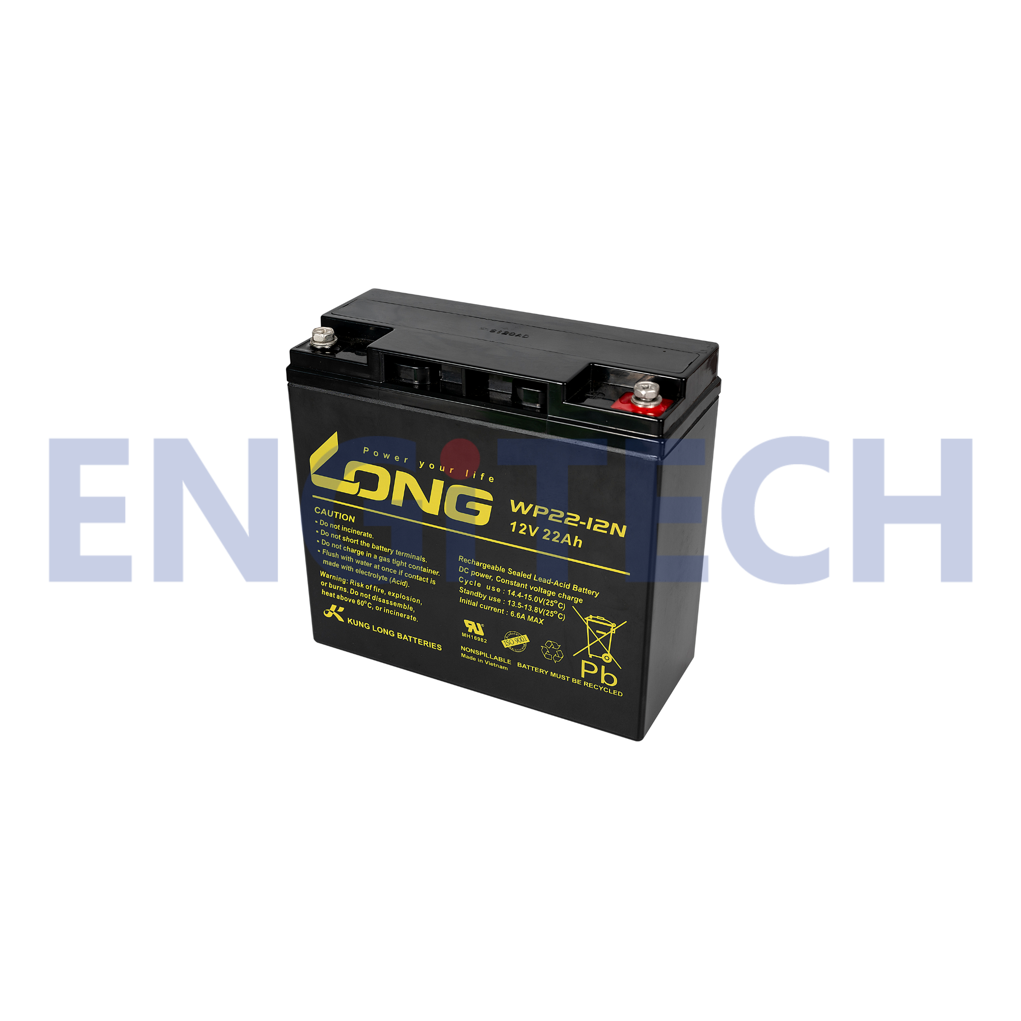 Long VRLA Battery ลอง แบตเตอรี่ แบตแห้ง WP22-12N