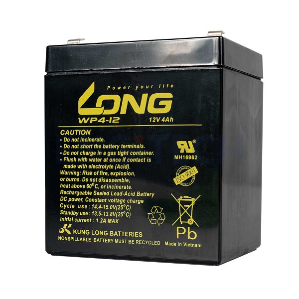 WP4-12 แบตเตอรี่ แบตเตอรี่12V Engitech Power Protection