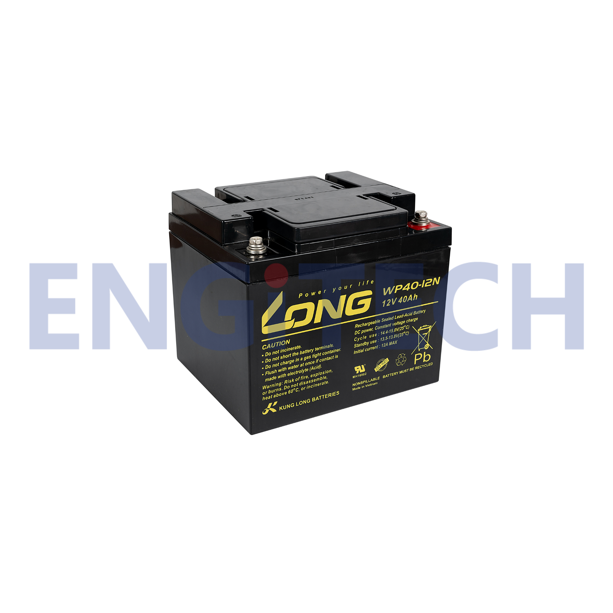 Long VRLA Battery ลอง แบตเตอรี่ แบตแห้ง WP40-12N