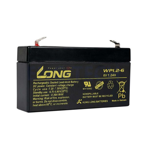 WP1.2-6 แบตเตอรี่ แบตเตอรี่6V Engitech Power Protection