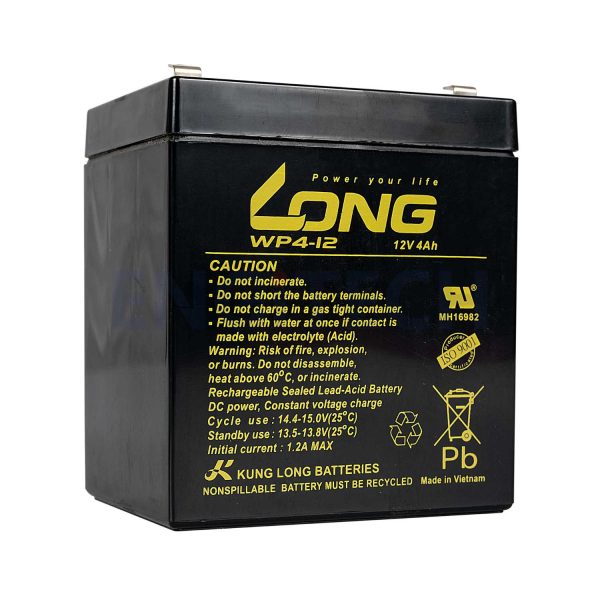 WP4-12 แบตเตอรี่ แบตเตอรี่12V Engitech Power Protection