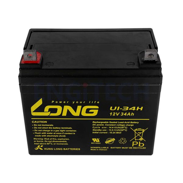 U1-34H แบตเตอรี่ แบตเตอรี่12V Engitech Power Protection