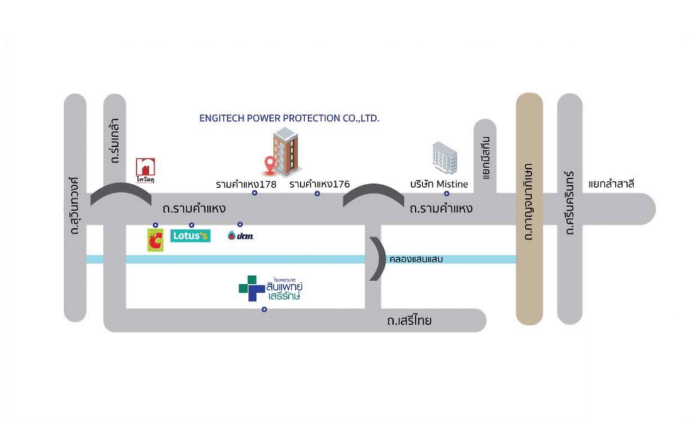 แผนที่ Engitech Power Protection Map